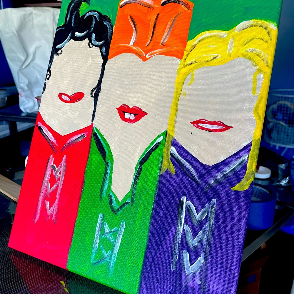 Hand painted Sanderson sister